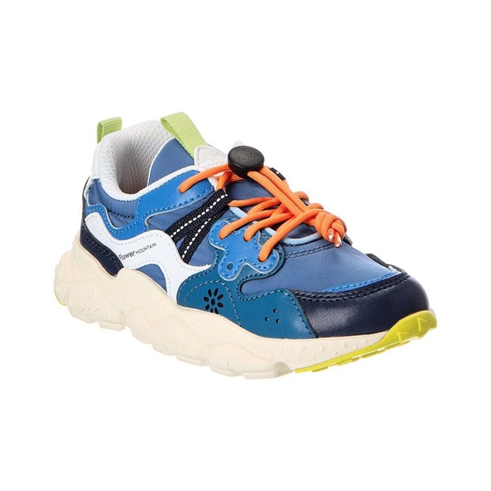 Naturino Yamano 3 Junior Leather & Nylon Sneaker, Blue